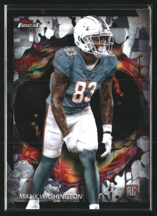 Malik Washington 2024 Finest 265 RC RC Miami Dolphins