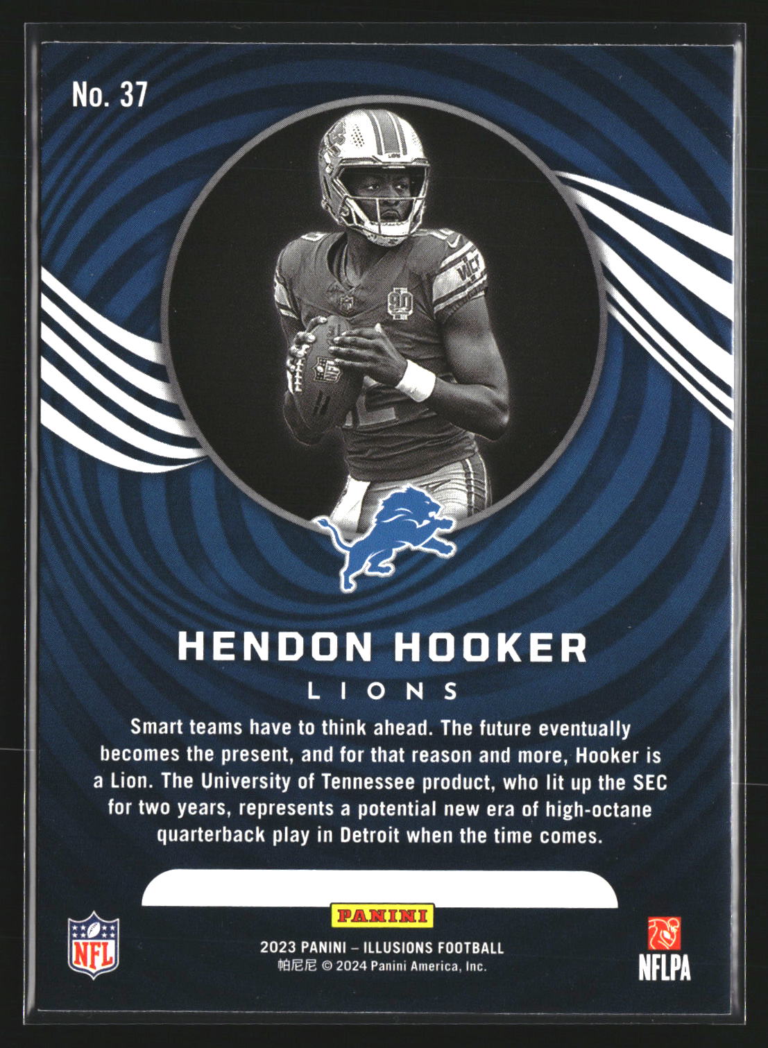 Hendon Hooker 2023 Panini Illusions 37 Retail RC RC Detroit Lions