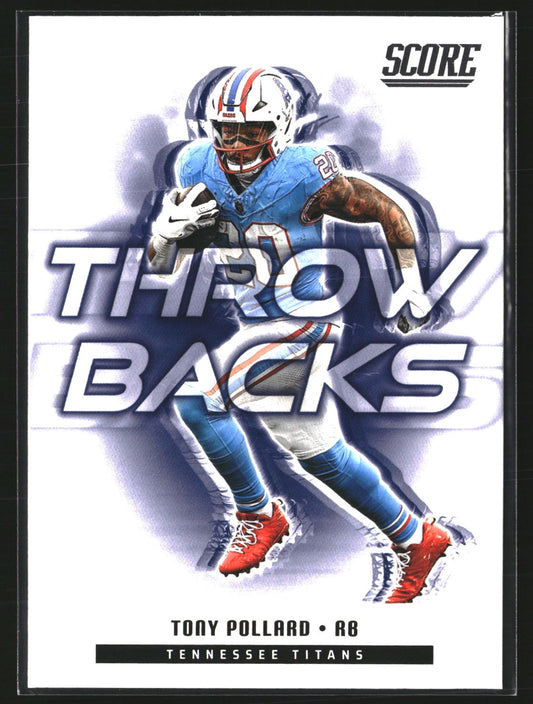Tony Pollard 2025 Score 14 Throwbacks Tennessee Titans