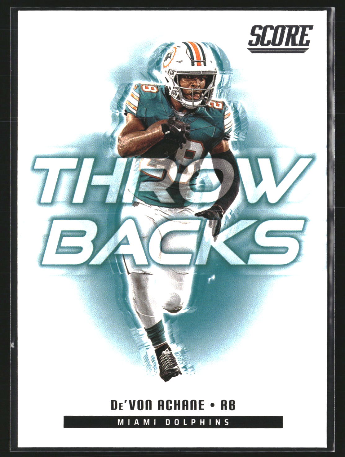 De’Von Achane 2025 Score 9 Throwbacks Miami Dolphins