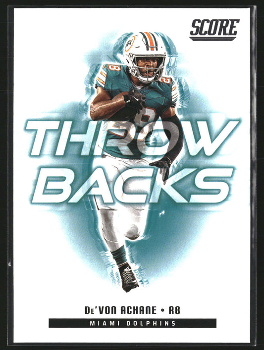 De’Von Achane 2025 Score 9 Throwbacks Miami Dolphins