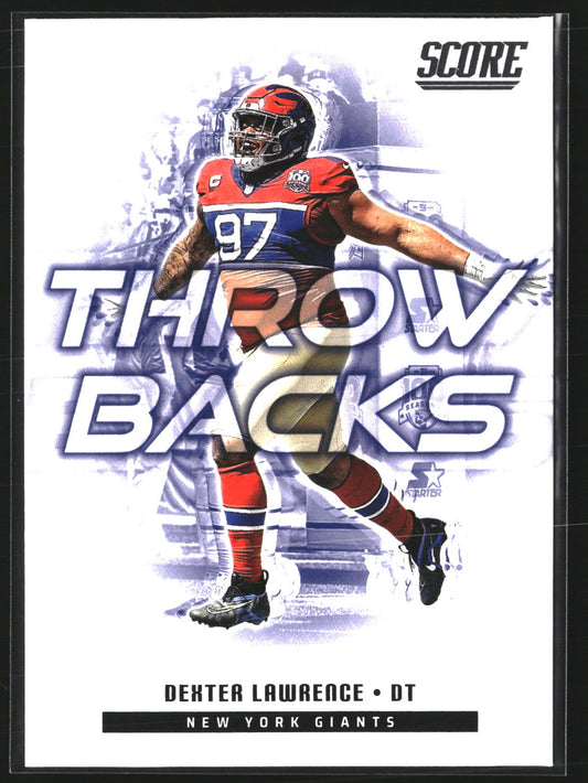 Dexter Lawrence 2025 Score 16 Throwbacks New York Giants