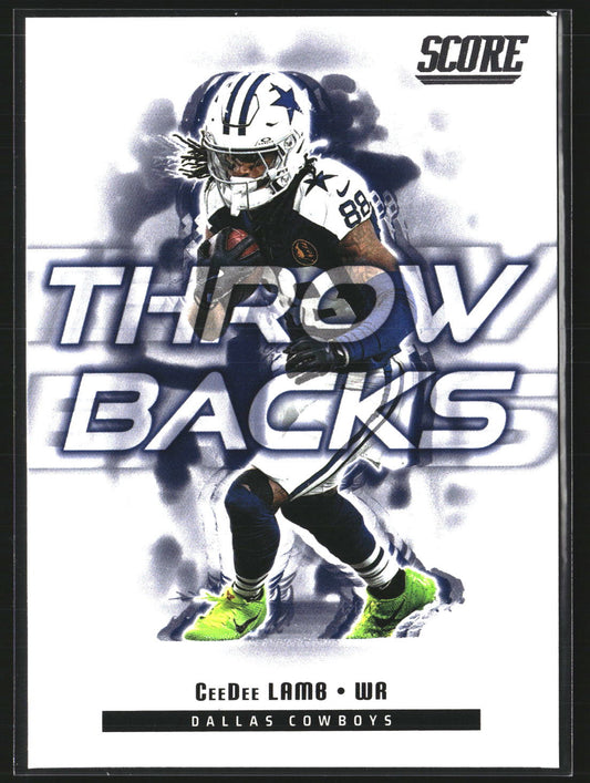 CeeDee Lamb 2025 Score 25 Throwbacks Dallas Cowboys