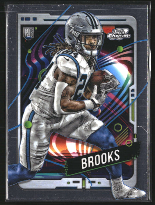 Jonathon Brooks 2024 Topps Chrome Cosmic 116 RC RC Carolina Panthers