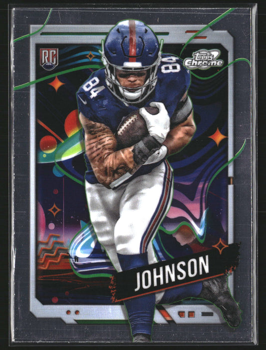 Theo Johnson 2024 Topps Chrome Cosmic 171 RC RC New York Giants