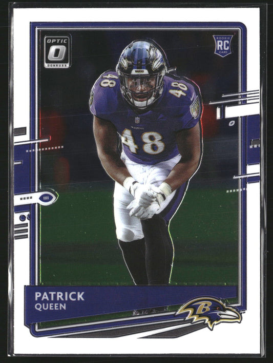 Patrick Queen 2020 Donruss Optic 118 RC RC Baltimore Ravens