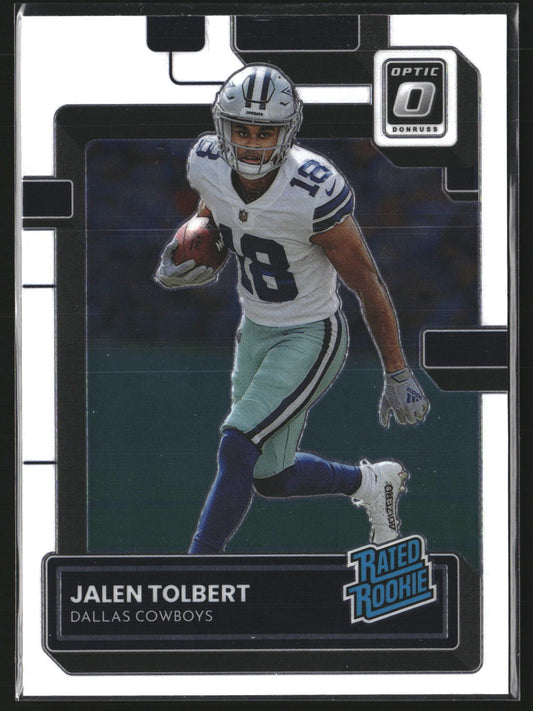 Jalen Tolbert 2022 Donruss Optic 231 RC RC Dallas Cowboys