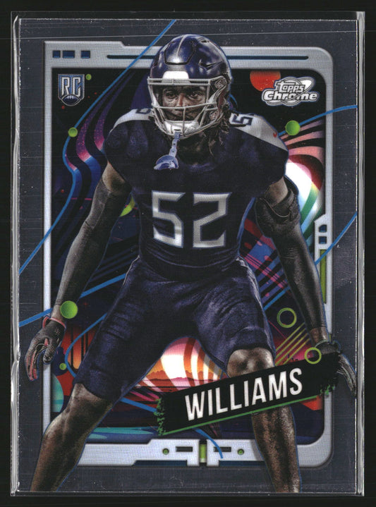 James Williams 2024 Topps Chrome Cosmic 194 RC RC Tennessee Titans