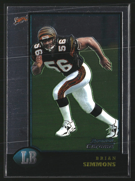 Brian Simmons 1998 Bowman Chrome 24 RC RC Cincinnati Bengals
