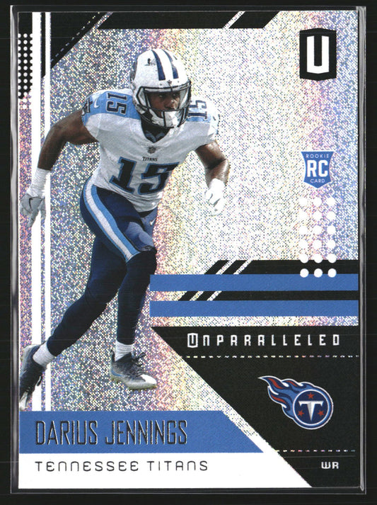 Darius Jennings 2018 Panini Unparalleled 194 RC RC Tennessee Titans