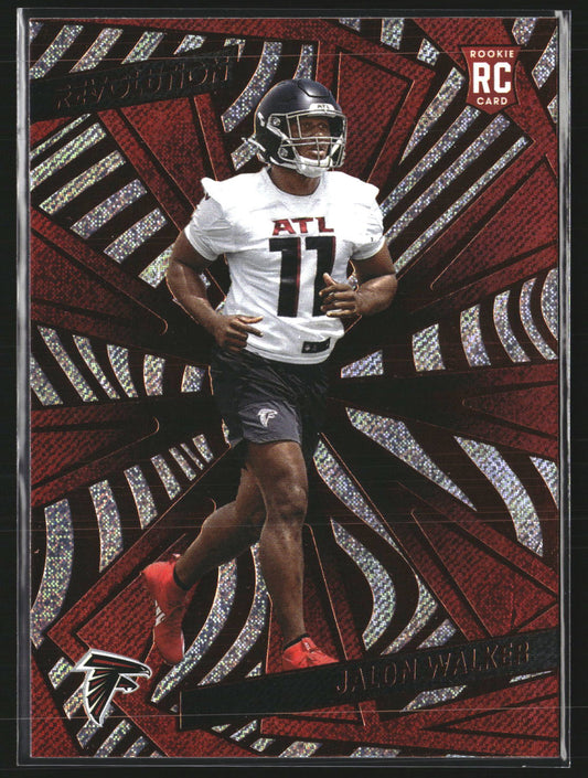 Jalon Walker 2025 Panini Revolution 217 RC RC Atlanta Falcons