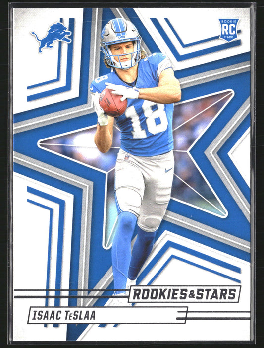 Isaac TeSlaa 2025 Panini Rookies & Stars 127 RC RC Detroit Lions