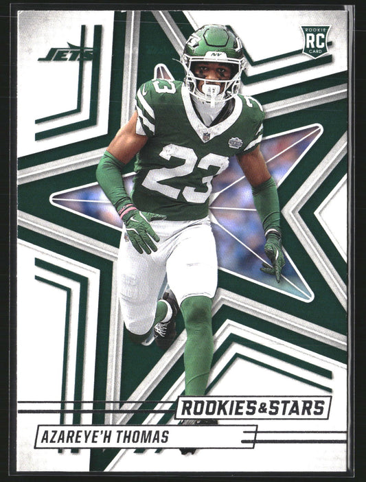 Azareye'h Thomas 2025 Panini Rookies & Stars 107 RC RC New York Jets