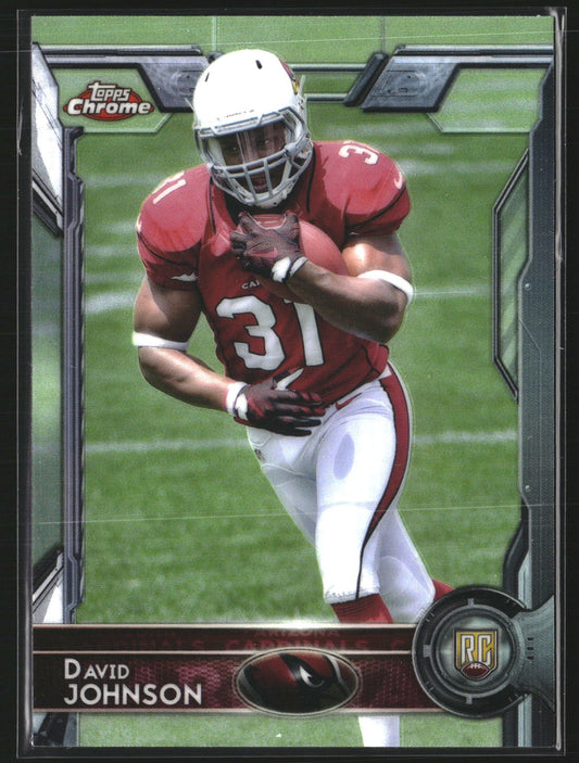 David Johnson 2015 Topps Chrome 177 RC RC Arizona Cardinals