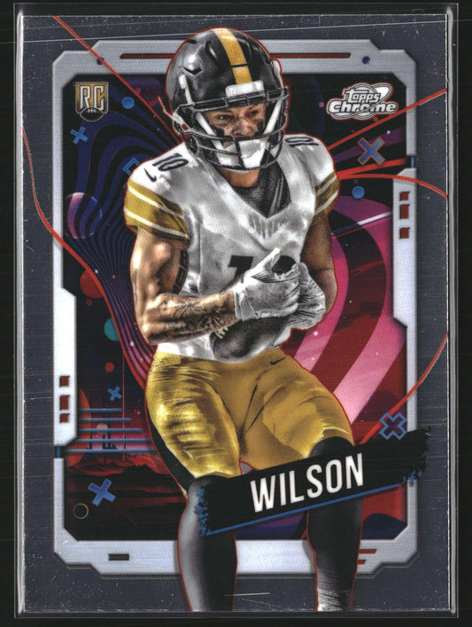 Roman Wilson 2024 Topps Chrome Cosmic 178 RC RC Pittsburgh Steelers