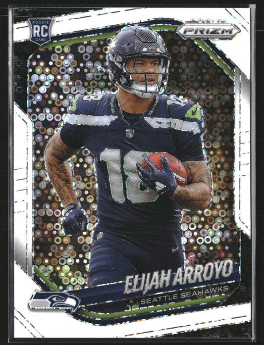 Elijah Arroyo 2025 Panini Prizm 309 White Disco Seattle Seahawks