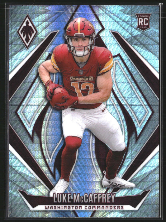 Luke McCaffrey 2024 Panini Phoenix 218 Hyper RC RC Washington Commanders