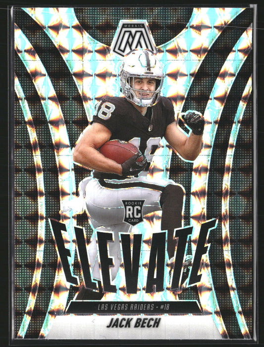 Jack Bech 2025 Panini Mosaic 11 Elevate Mosaic Las Vegas Raiders