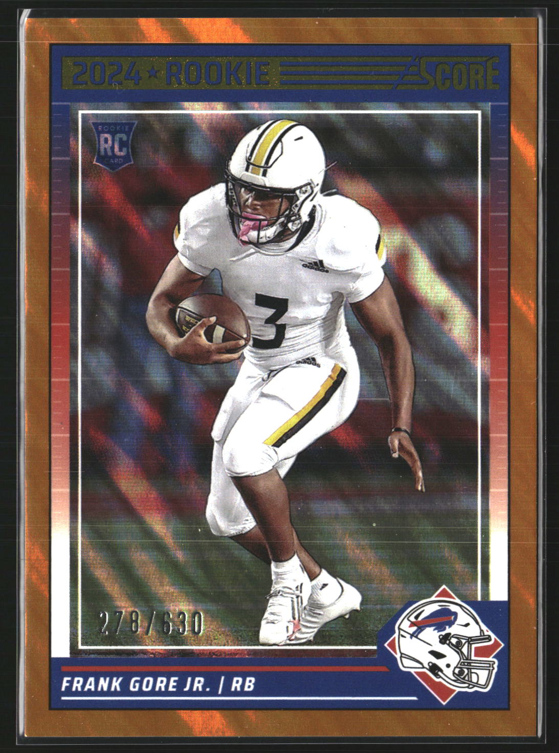 Frank Gore Jr. 2024 Score 395 Lava SN, RC RC Buffalo Bills
