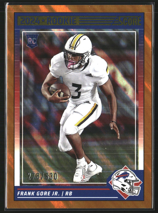 Frank Gore Jr. 2024 Score 395 Lava SN, RC RC Buffalo Bills