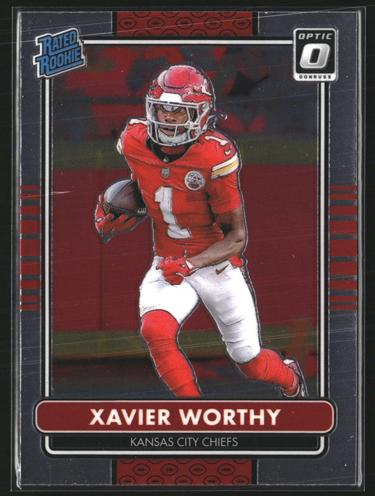 Xavier Worthy 2024 Donruss Optic 8 2014 Retro Series Kansas City Chiefs