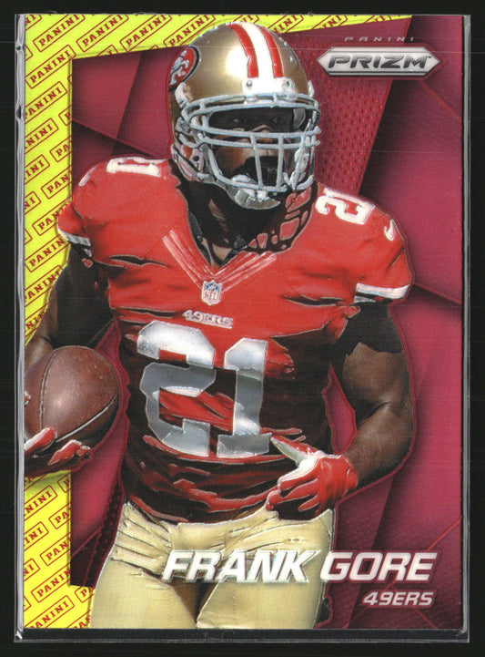 Frank Gore 2014 Panini Prizm 32 Panini Logo Prizm San Francisco 49ers