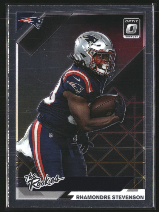 Rhamondre Stevenson 2021 Donruss Optic TR-19 The Rookies New England Patriots