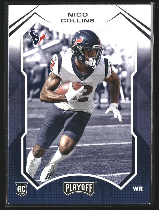 Nico Collins 2021 Panini Playoff 227 RC RC Houston Texans