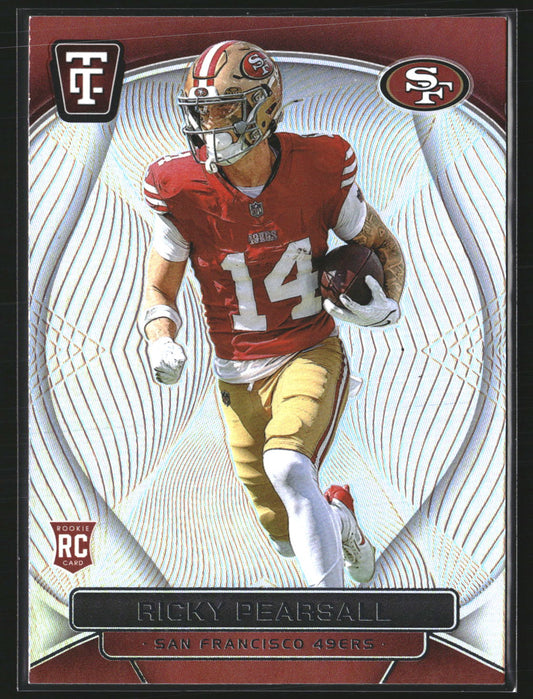 Ricky Pearsall 2024 Panini Totally Certified 163 RC RC San Francisco 49ers
