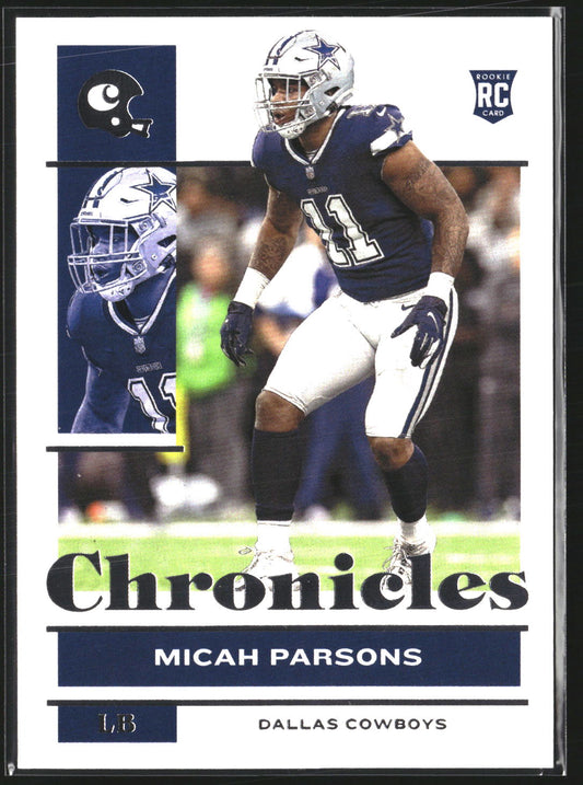 Micah Parsons 2021 Panini Chronicles 28 RC RC Dallas Cowboys
