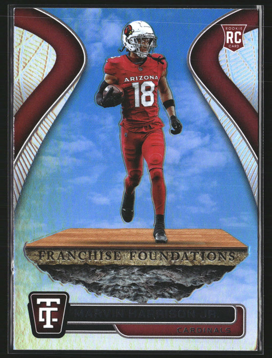 Marvin Harrison Jr 2024 Panini Totally Certified 17 Franchise Foundat Cardinals