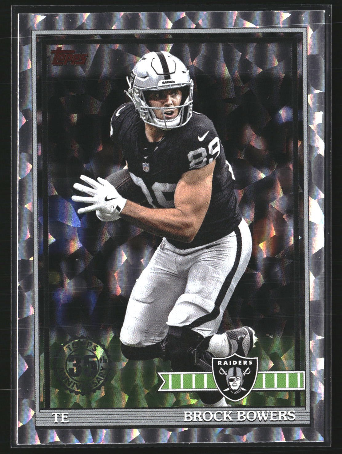 Brock Bowers 2026 Topps Flagship 91TF-34 1991 Topps Football Crackle Raiders