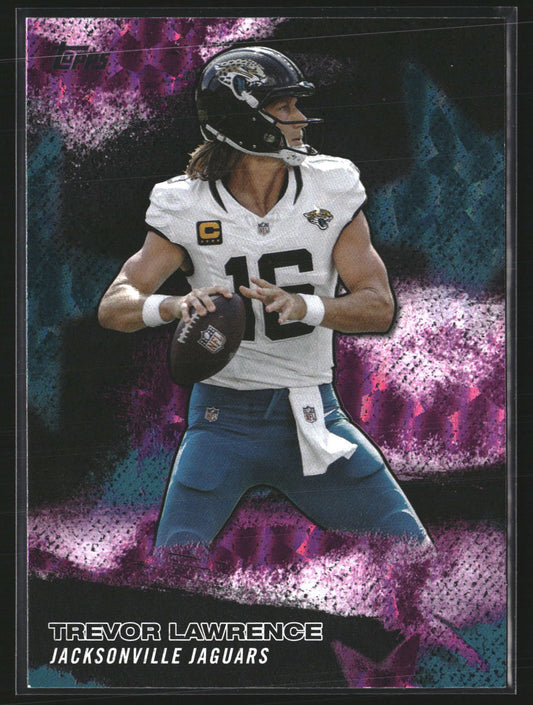 Trevor Lawrence 2026 Topps Flagship NFLS-15 NFL Stars Pink Crackle Jaguars