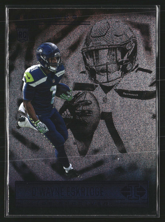 D'Wayne Eskridge 2021 Panini Illusions 77 Trophy Sapphire RC Seattle Seahawks