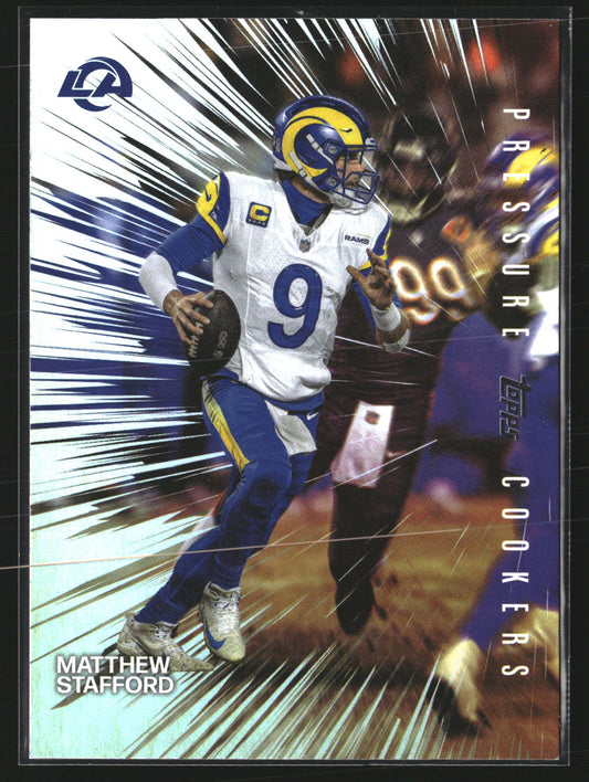 Matthew Stafford 2026 Topps Flagship PC-19 Pressure Cookers Los Angeles Rams