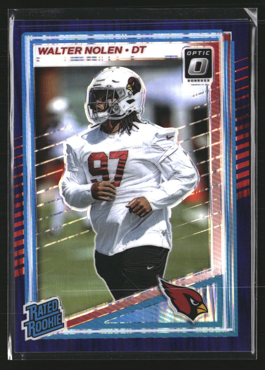 Walter Nolen 2025 Donruss Optic 276 Purple Shock RC RC Arizona Cardinals