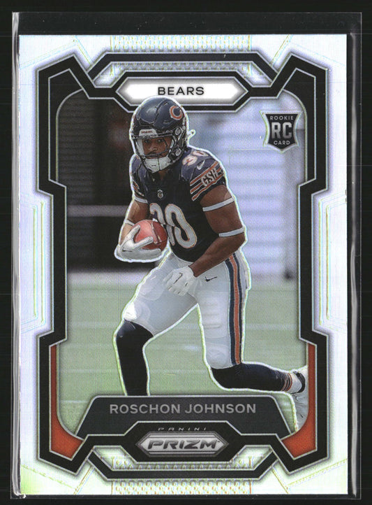 Roschon Johnson 2023 Panini Prizm 314 Silver RC Chicago Bears
