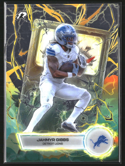 Jahmyr Gibbs 2025 Topps Resurgence VT-22 Voltaic Detroit Lions