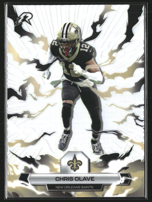 Chris Olave 2025 Topps Resurgence 69 Refractor New Orleans Saints