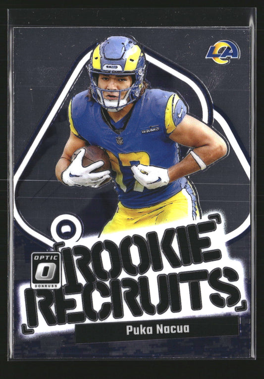 Puka Nacua 2023 Donruss Optic 13 Rookie Recruits Los Angeles Rams