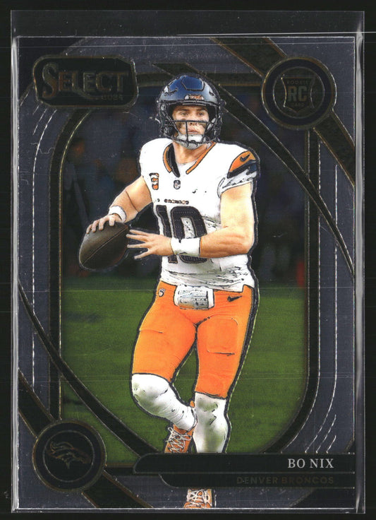 Bo Nix 2024 Panini Select 221 RC RC Denver Broncos