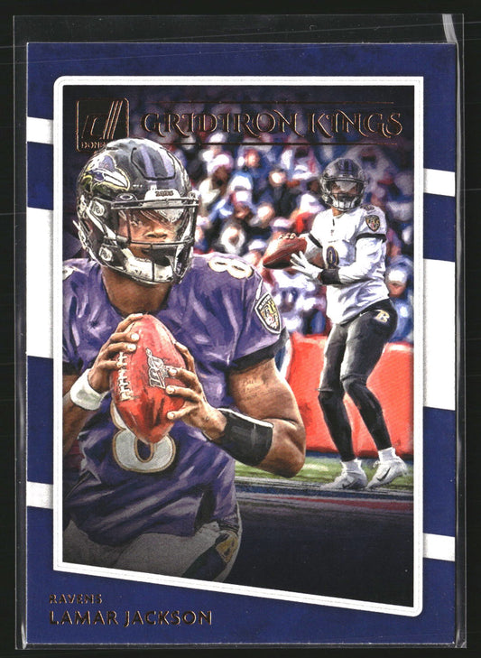 Lamar Jackson 2020 Donruss GK-LJ Gridiron Kings Baltimore Ravens
