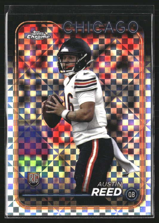 Austin Reed 2024 Topps Chrome 249 X-Fractor RC RC Chicago Bears