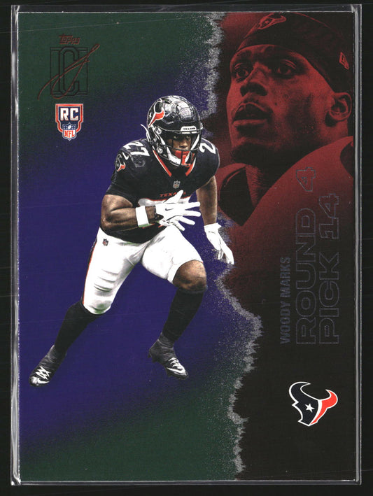Woody Marks 2025 Topps Signature Class 209 Green & Purple RC RC Houston Texans