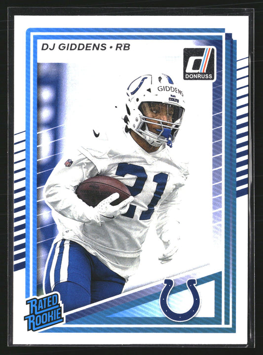 DJ Giddens 2025 Donruss 364 RC RC Indianapolis Colts