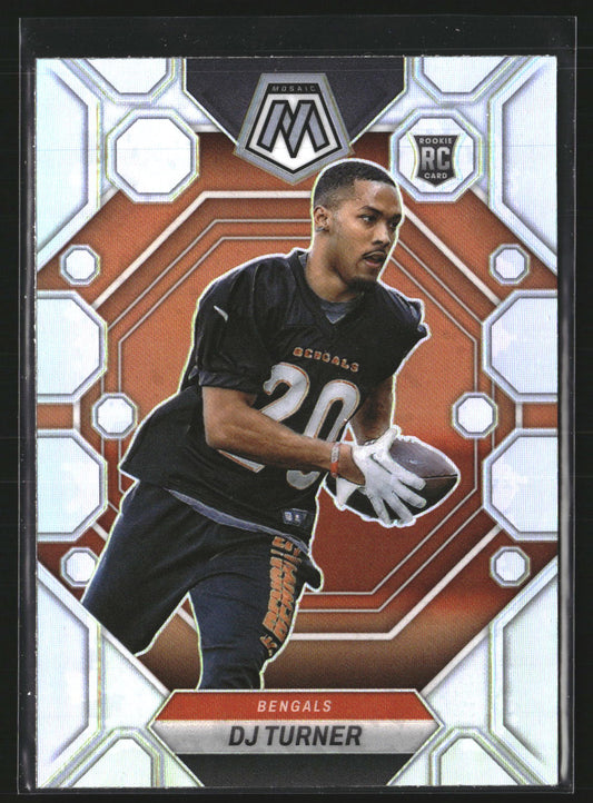 DJ Turner 2023 Panini Mosaic 315 Silver RC RC Cincinnati Bengals