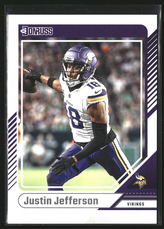 Justin Jefferson 2024 Donruss 215 Minnesota Vikings