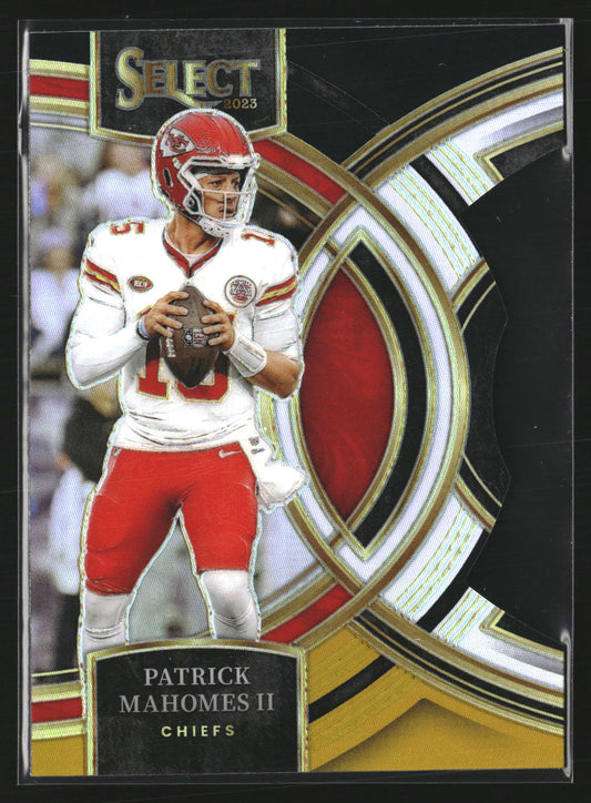 Patrick Mahomes II 2023 Panini Select 140 Black and Gold Prizms Die Cuts Chiefs