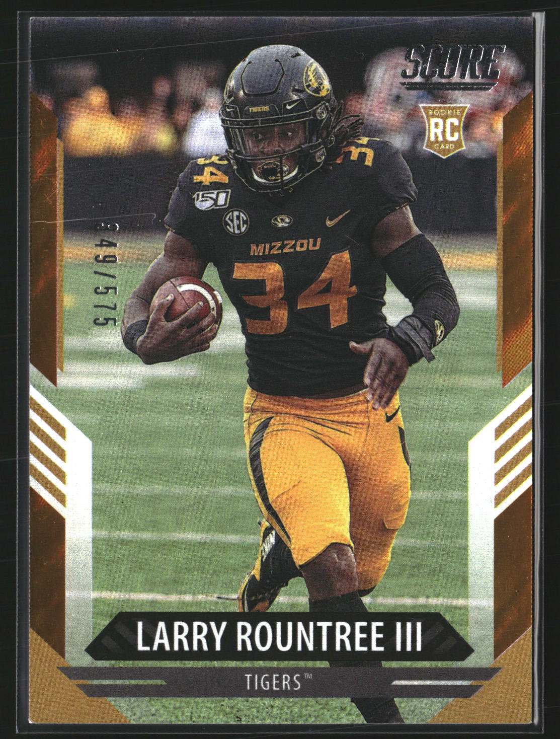 Larry Rountree III 2021 Score 373 Lava SN, RC RC Missouri Tigers