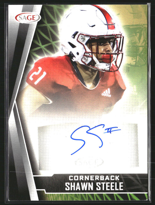 Shawn Steele 2022 SAGE A-SS2 Autographs Blue AU South Alabama Jaguars